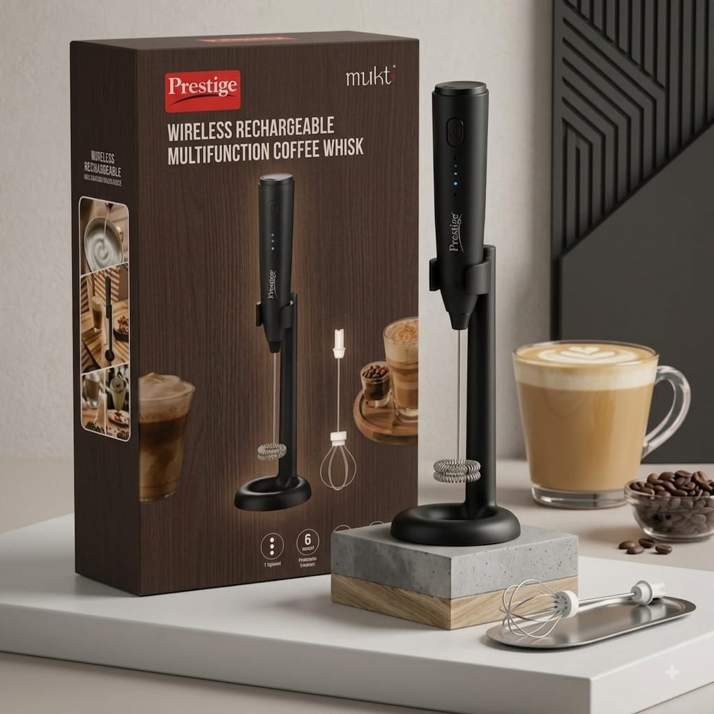 Prestige Wireless Rechargeable Multifunction Coffee Whisk
